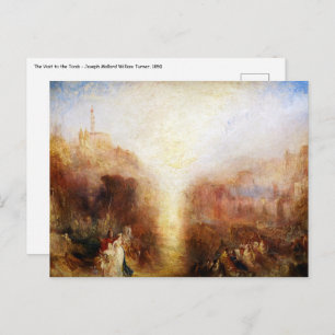 William Turner - Der Besuch des Grabes Postkarte