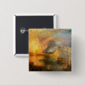 William Turner - Der Brand des Parlaments Button (Vorne & Hinten)