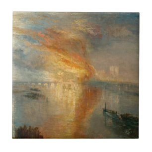 William Turner - Der Brand des Parlaments Fliese