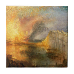 William Turner - Der Brand des Parlaments Fliese