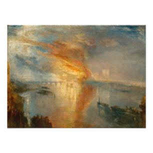 William Turner - Der Brand des Parlaments Fotodruck