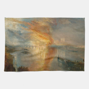 William Turner - Der Brand des Parlaments Geschirrtuch