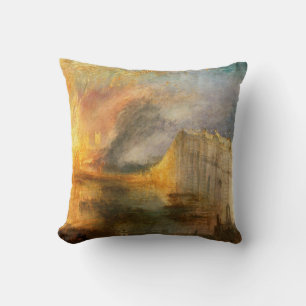 William Turner - Der Brand des Parlaments Kissen