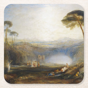 William Turner - Der goldene Zweig Rechteckiger Pappuntersetzer
