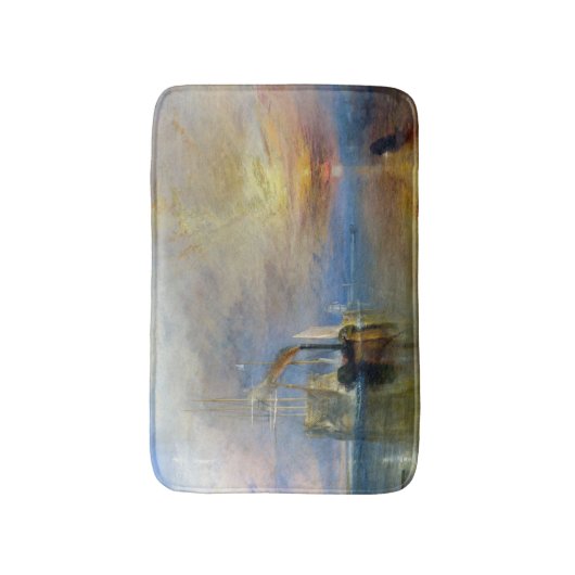 William Turner - Der Kampftemeraire Badematte (Vorderseite Vertikal)