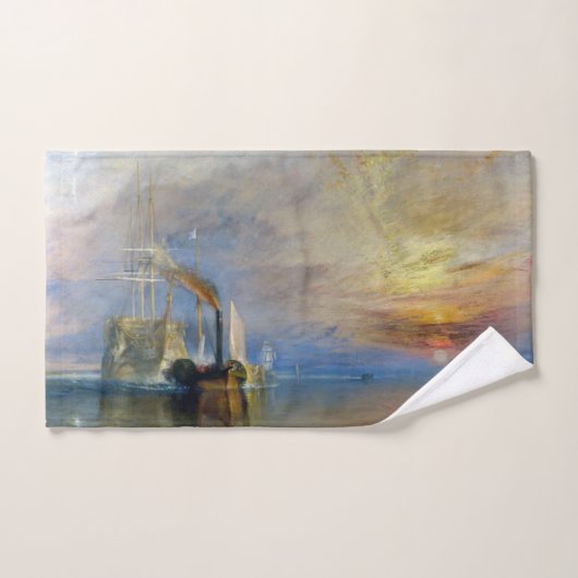 William Turner - Der Kampftemeraire Badhandtuch Set (Handtuch)