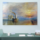 William Turner - Der Kampftemeraire Banner (Messe)