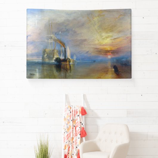 William Turner - Der Kampftemeraire Banner (InSitu)