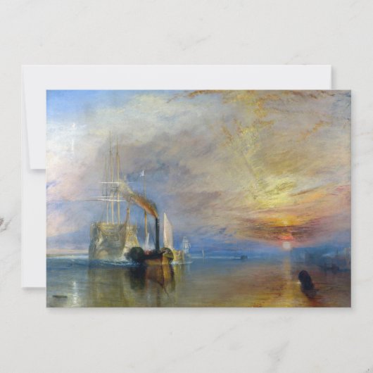 William Turner - Der Kampftemeraire Einladung (Vorderseite)