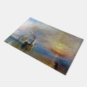 William Turner - Der Kampftemeraire Fußmatte (Schrägansicht)