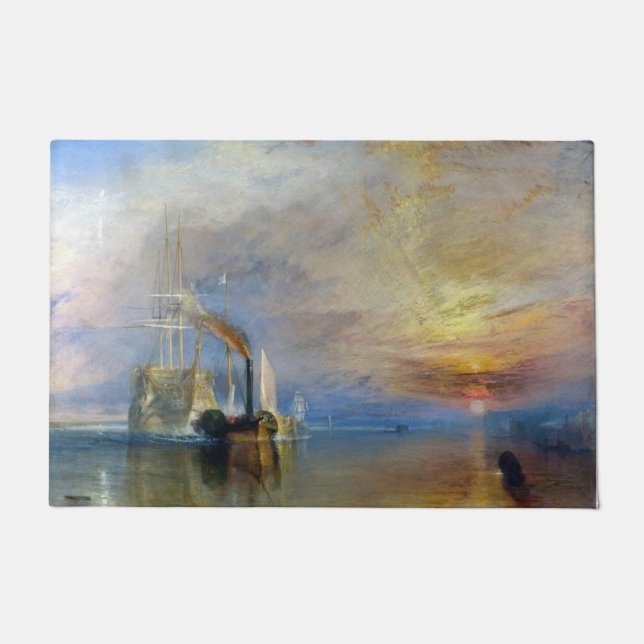 William Turner - Der Kampftemeraire Fußmatte (Vorderseite)