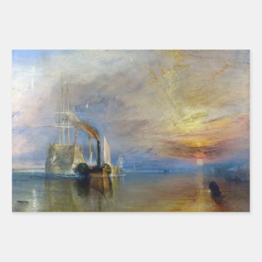 William Turner - Der Kampftemeraire Geschenkpapier Set (Vorderseite 2)