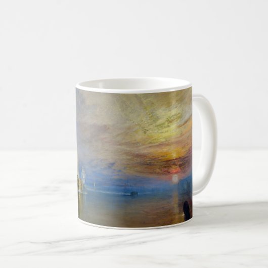 William Turner - Der Kampftemeraire Kaffeetasse (VorderseiteRechts)