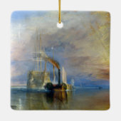 William Turner - Der Kampftemeraire Keramikornament (Rückseite)