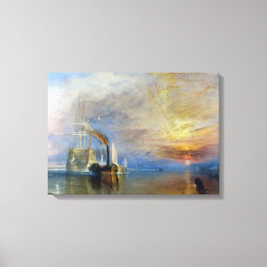 William Turner - Der Kampftemeraire Leinwanddruck (Vorderseite)