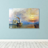 William Turner - Der Kampftemeraire Leinwanddruck (Insitu (Holzboden))