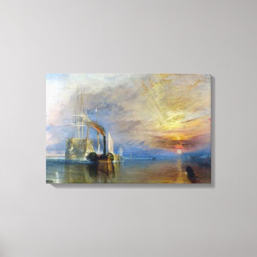 William Turner - Der Kampftemeraire Leinwanddruck (Vorderseite)