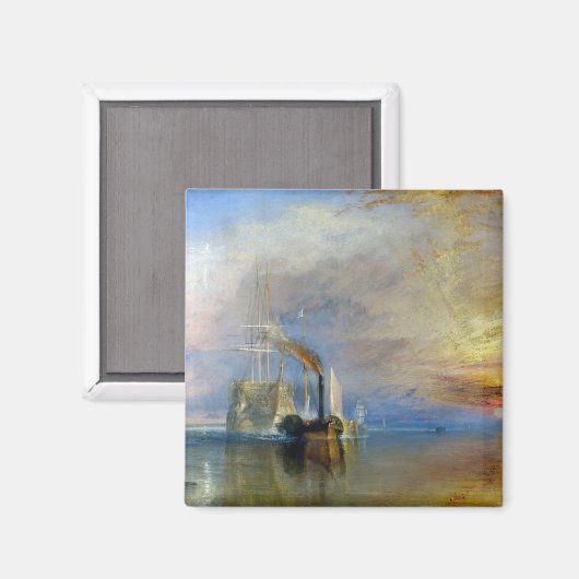 William Turner - Der Kampftemeraire Magnet (Vorderseite/Rückseite)