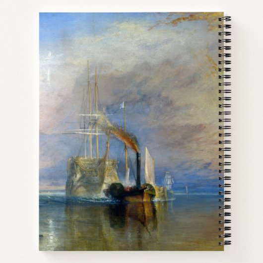 William Turner - Der Kampftemeraire Notizblock (Rückseite)