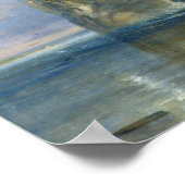 William Turner - Der Kampftemeraire Poster (Ecke)