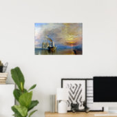 William Turner - Der Kampftemeraire Poster (Heimbüro)