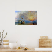 William Turner - Der Kampftemeraire Poster (Küche)