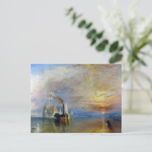 William Turner - Der Kampftemeraire Postkarte (Stehend Vorderseite)