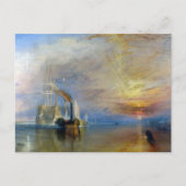William Turner - Der Kampftemeraire Postkarte (Vorderseite)