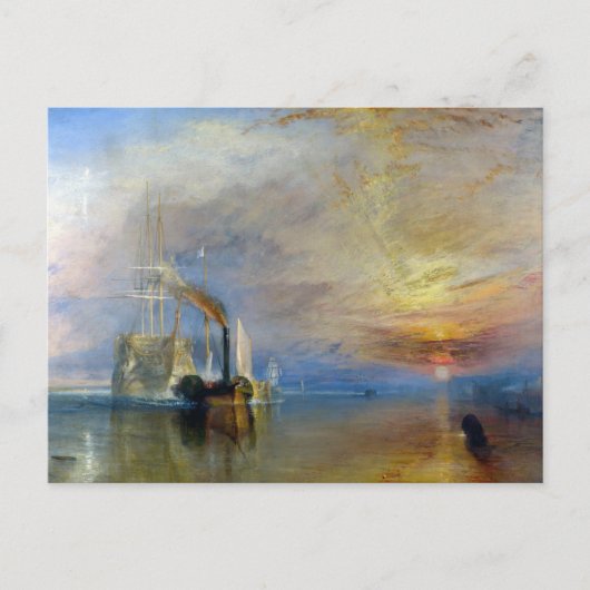 William Turner - Der Kampftemeraire Postkarte (Vorderseite)