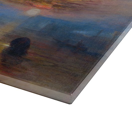 William Turner - Der Kampftemeraire Schneidebrett (Ecke)