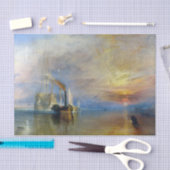 William Turner - Der Kampftemeraire Seidenpapier (Handwerk)