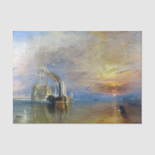 William Turner - Der Kampftemeraire Seidenpapier (Vorderseite)