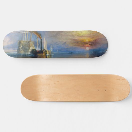 William Turner - Der Kampftemeraire Skateboard (Horizontal)