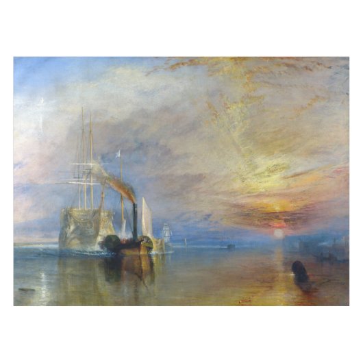 William Turner - Der Kampftemeraire Tischdecke (Vorderseite (Horizontal))