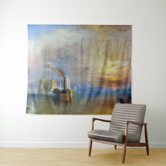 William Turner - Der Kampftemeraire Wandteppich (Beispiel (Horizontal))