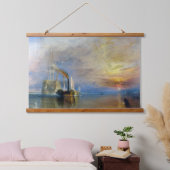 William Turner - Der Kampftemeraire Wandteppich Mit Holzrahmen (Schlafzimmer)