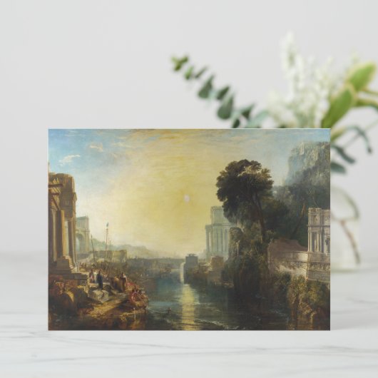 William Turner - Dido Gebäude Carthage Dankeskarte (Stehend Vorderseite)