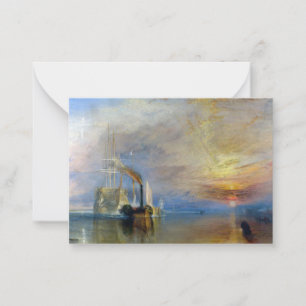 William Turner - Die Fighting Temeraire Mitteilungskarte