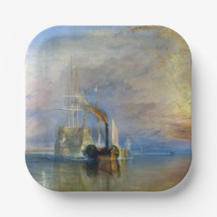 William Turner - Die Fighting Temeraire Pappteller