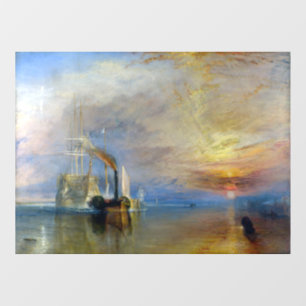 William Turner - Die kämpfende Temeraire Fensteraufkleber