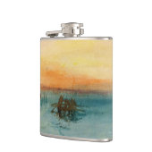 William Turner - Die Lagune bei Venedig bei Sonnen Flachmann (Links)