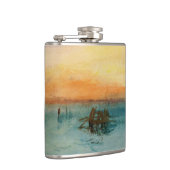 William Turner - Die Lagune bei Venedig bei Sonnen Flachmann (Rechts)