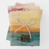 William Turner - Die Lagune bei Venedig bei Sonnen Geschenkpapier Set (Beispiel)