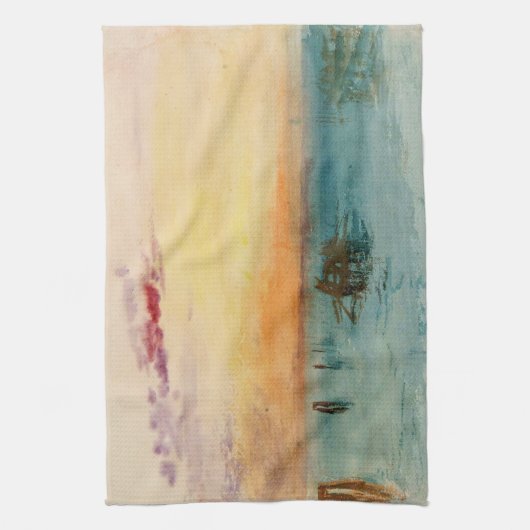 William Turner - Die Lagune bei Venedig bei Sonnen Geschirrtuch (Vertikal)