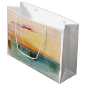 William Turner - Die Lagune bei Venedig bei Sonnen Große Geschenktüte (Vorderseite Schrägansicht)
