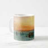 William Turner - Die Lagune bei Venedig bei Sonnen Kaffeetasse (Vorderseite Links)