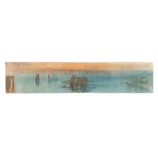 William Turner - Die Lagune bei Venedig bei Sonnen Kurzer Tischläufer (Horizontal)