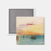 William Turner - Die Lagune bei Venedig bei Sonnen Magnet (Vorderseite/Rückseite)