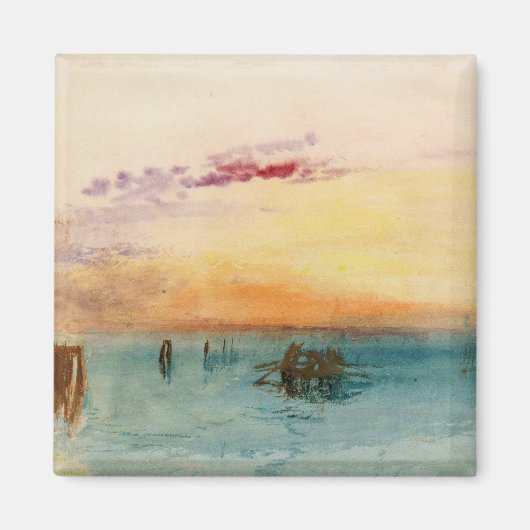 William Turner - Die Lagune bei Venedig bei Sonnen Magnet (Vorne)