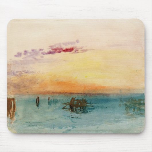 William Turner - Die Lagune bei Venedig bei Sonnen Mousepad (Vorne)
